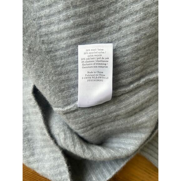Everlane Mock Neck Wool Yak Blend Sky Blue Sweater Women's sz Small Preppy Cozy - Picture 11 of 12